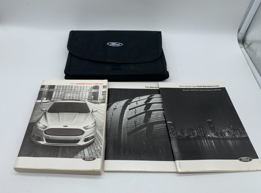 2014 Ford Fusion Owners Manual Set with Case OEM A01B15002