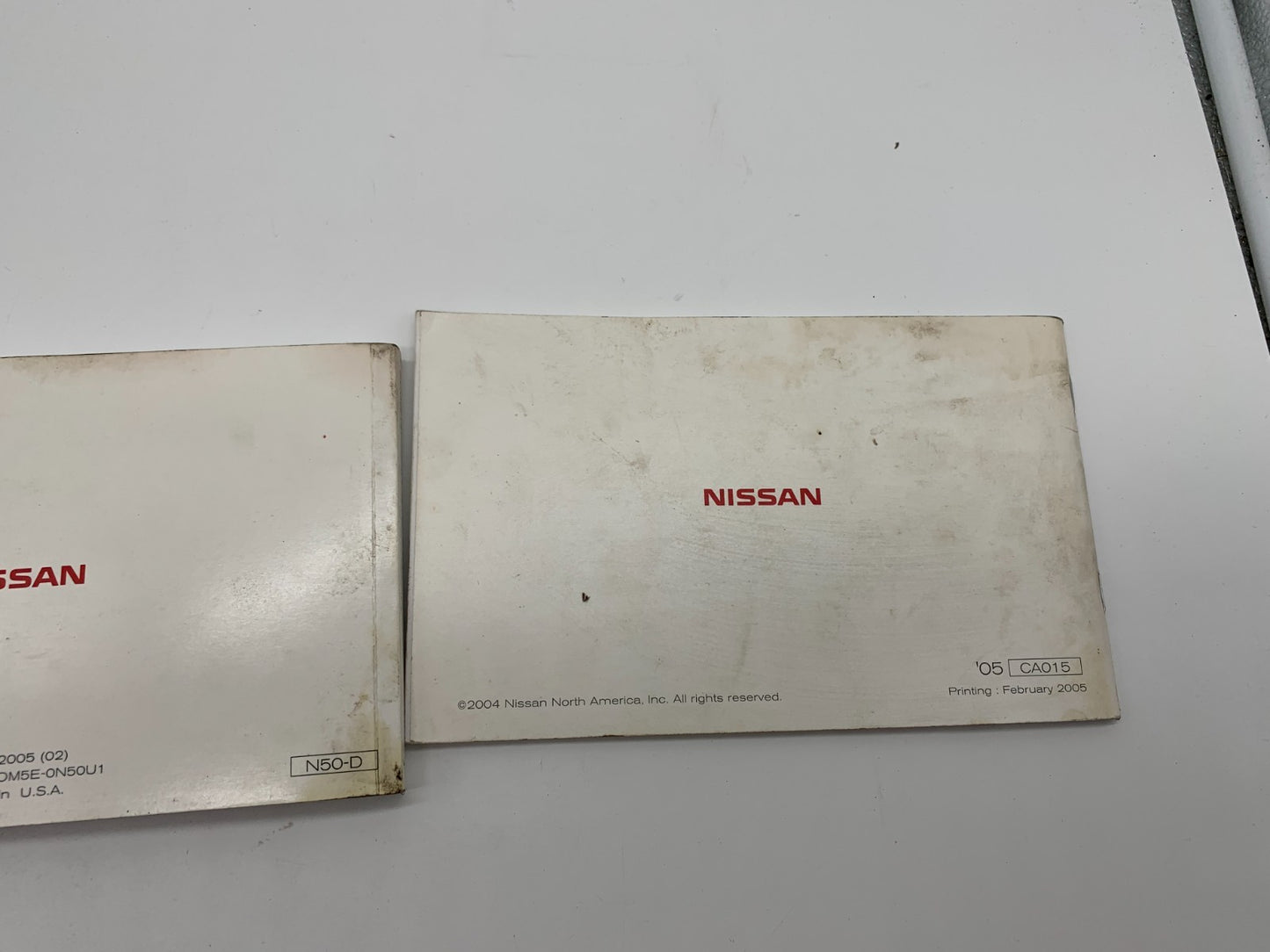 2005 Nissan Xterra Owners Manual Set OEM A01B44011