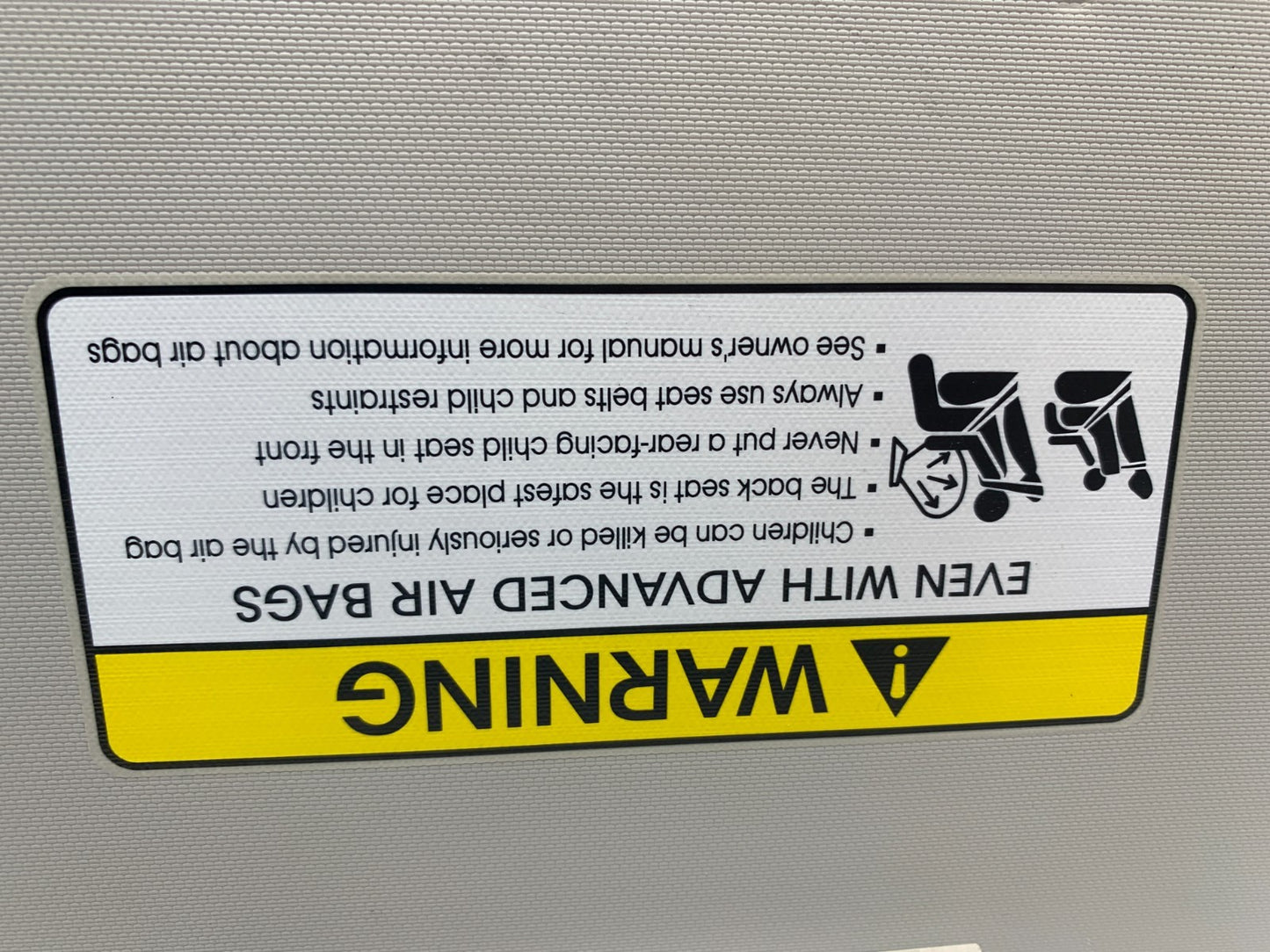 2014-2019 Kia Soul Driver Sun Visor Gray OEM A04B37026
