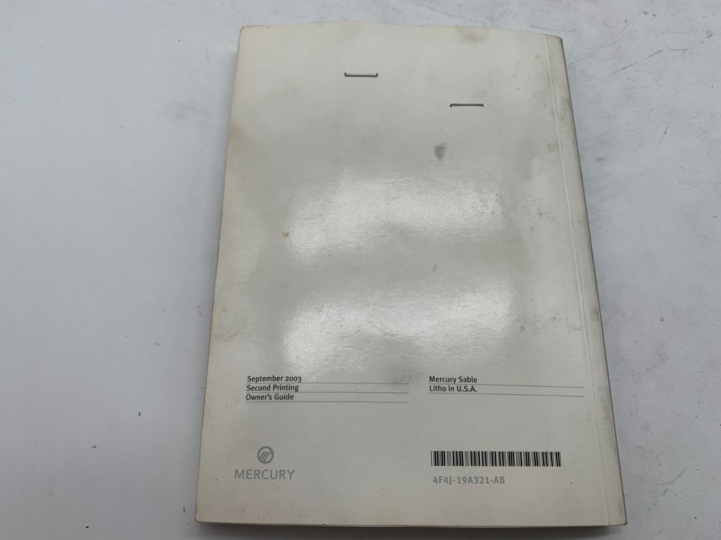 2004 Mercury Sable Owners Manual Set with Case OEM A02B48070