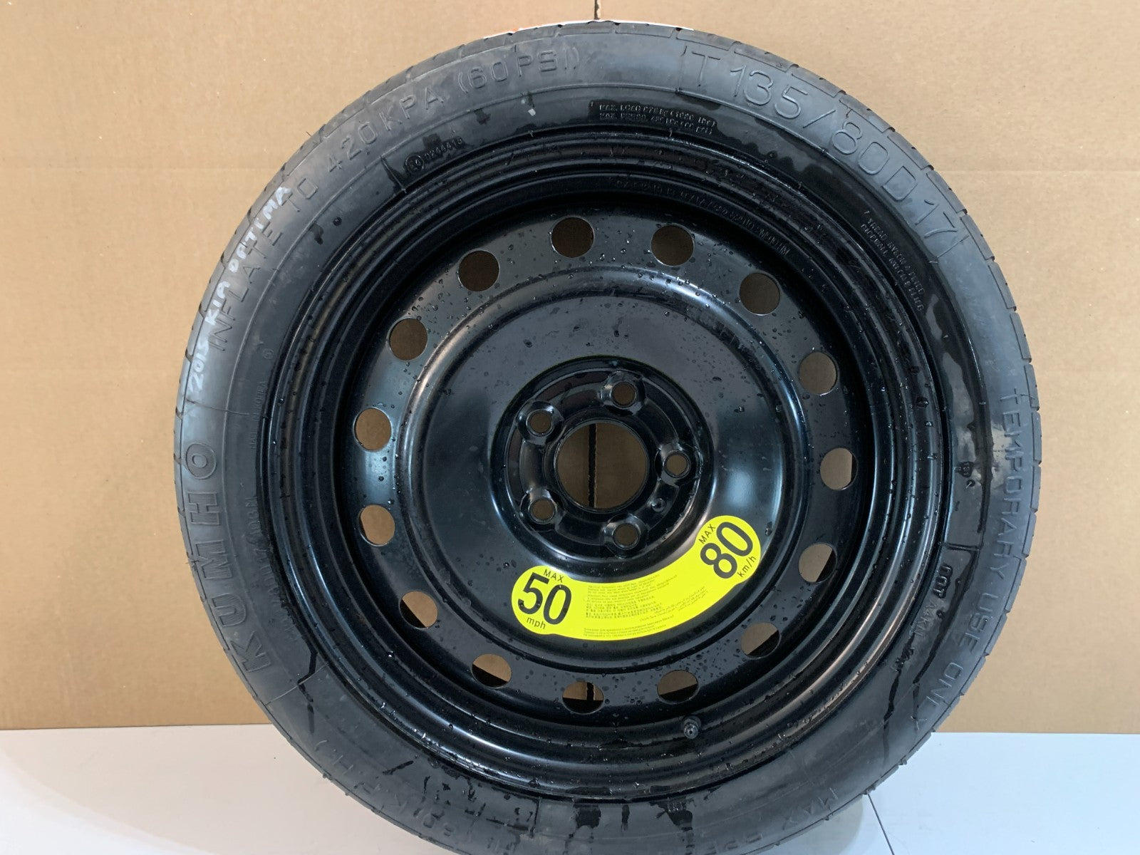 2011-2015 Kia Optima 17" Spare Tire Compact Donut T135/80D17