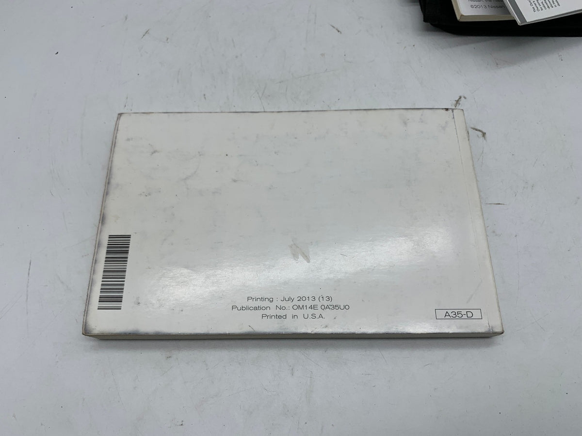 2014 Nissan Maxima Owners Manual Set with Case OEM R01B33019