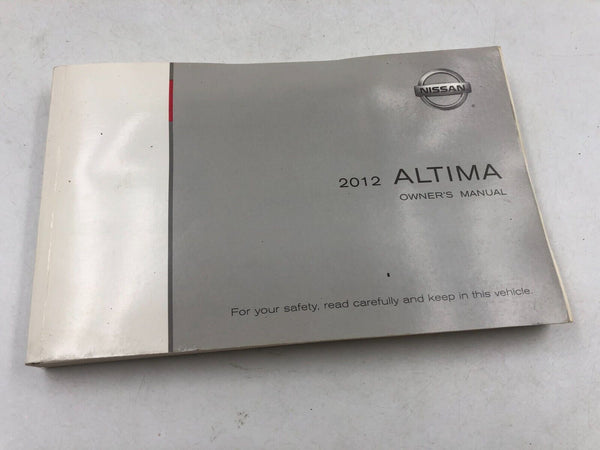 2012 Nissan Altima Owners Manual Handbook with Case OEM N04B12055