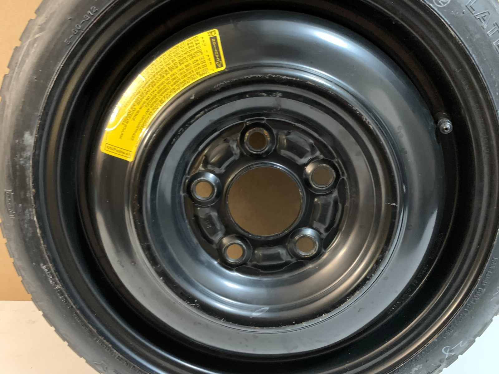 2010-2013 Mazda 3 Mazda3 15" Spare Tire Compact Donut T115/70D15 OEM T333