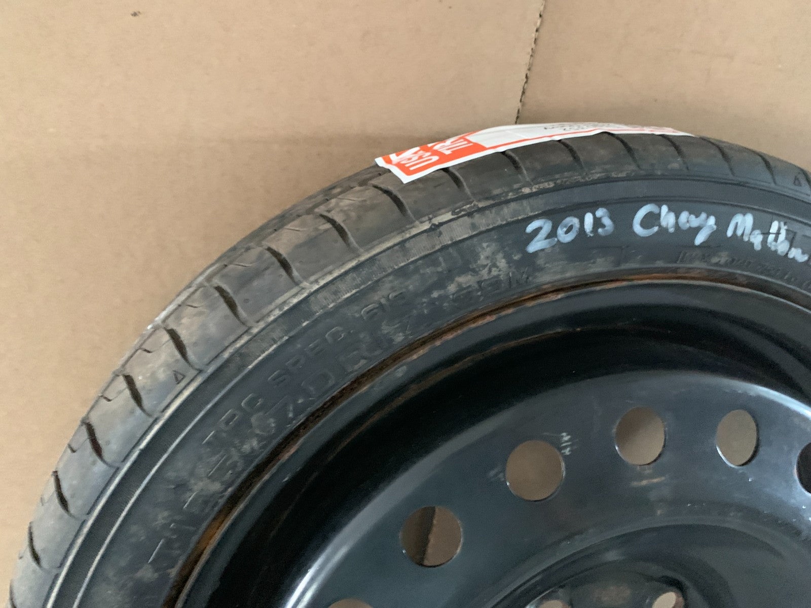 2013-2016 Chevrolet Malibu 17" Spare Tire with Jack Kit Compact Donut T125/70R17