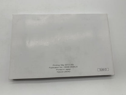 2013 Nissan Rogue Owners Manual Set with Case OEM B02B56001
