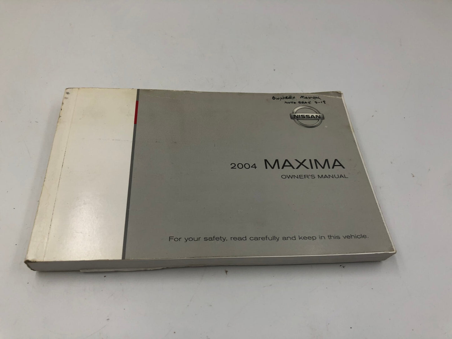 2004 Nissan Maxima Owners Manual Set with Case OEM I03B46005