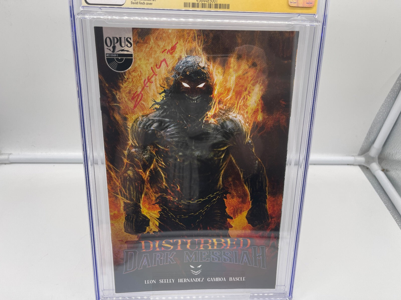 Disturbed Dark Messiah #2 CGC 9.8 JSA Signature Series Tim Seeley
