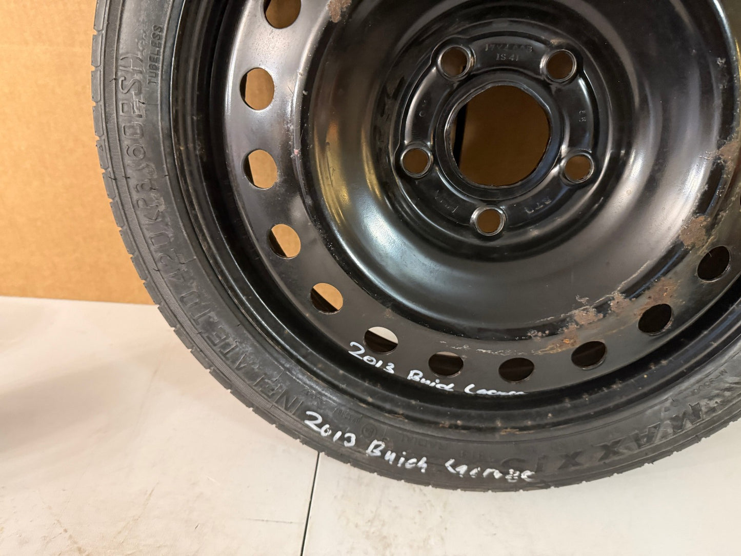 2010-2016 Buick Lacrosse Impala 17" Spare Tire Compact Donut Wheel T125/70R17