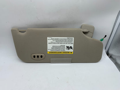 2010-2011 Ford Taurus Driver Sun Visor Gray Illuminated OEM D02B43010
