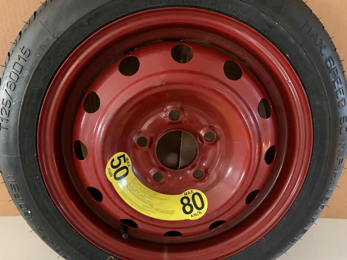 2013-2020 Hyundai Elantra 15" Spare Tire Compact Donut T125/80D15