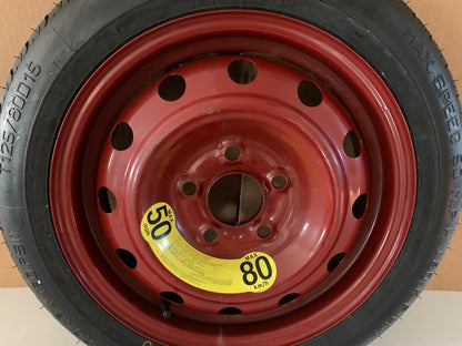 2013-2020 Hyundai Elantra 15" Spare Tire Compact Donut T125/80D15