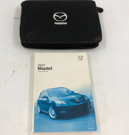 2007 Mazda 3 Owners Manual Set with Case OEM D03B58007