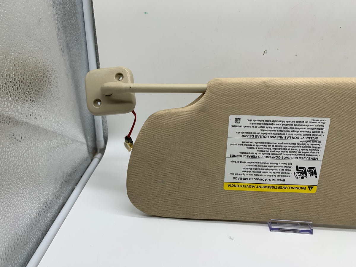 2013-2019 Ford Flex Passenger Sun Visor Shade Tan Illuminated OEM B01B13032