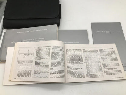 2014 Infiniti Q50 Q 50 Owners Manual Set with Case OEM D01B41066
