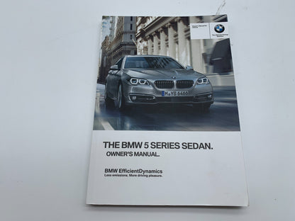 2014 BMW 5 Series Sedan Owners Manual Set with Case OEM B04B11047