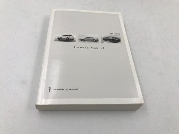 2014 Lincoln MKZ Owners Manual Handbook Set with Case OEM E02B22053