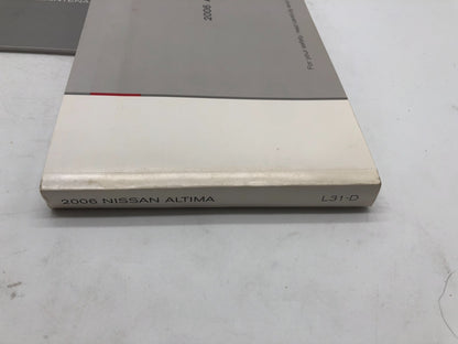 2006 Nissan Altima Owners Manual Set with Case OEM R01B14012