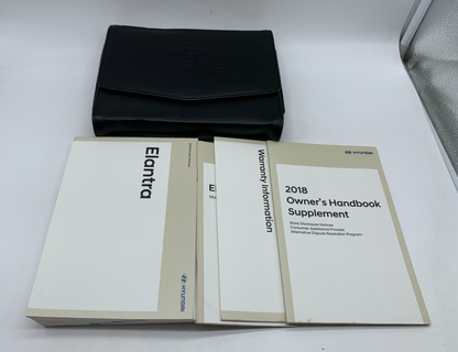2018 Hyundai Elantra Owners Manual Set with Case OEM D02B09043