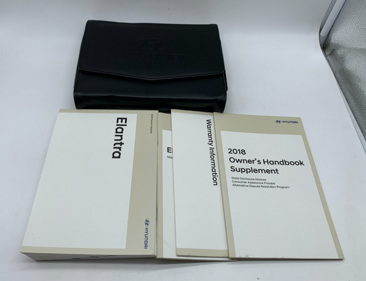 2018 Hyundai Elantra Owners Manual Set with Case OEM D02B09043