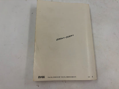 2007 Mazda 3 Owners Manual Set with Case OEM D03B58007