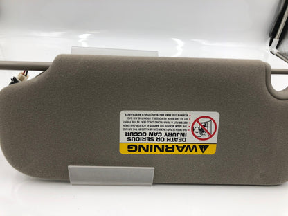 2002-2003 Jeep Liberty Passenger Sun Visor Gray Illumination OEM D04B63003