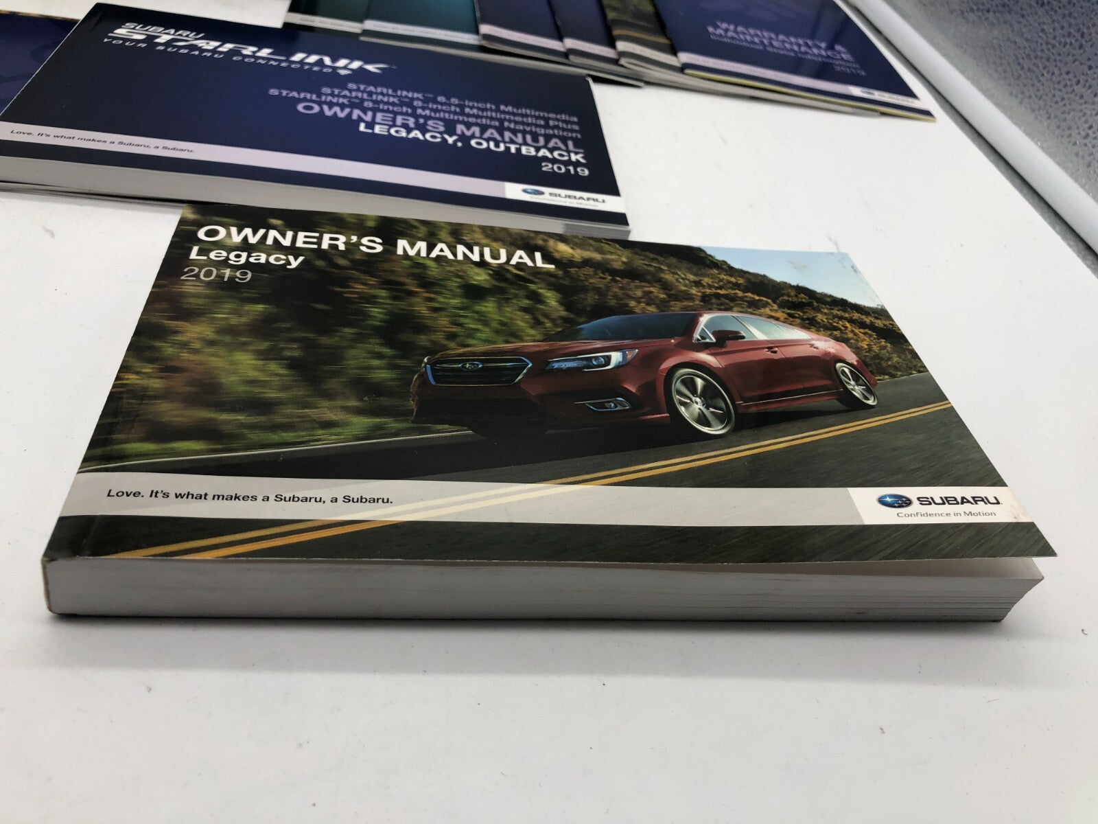 2019 Subaru Legacy Owners Manual Set with Case OEM E03B20007