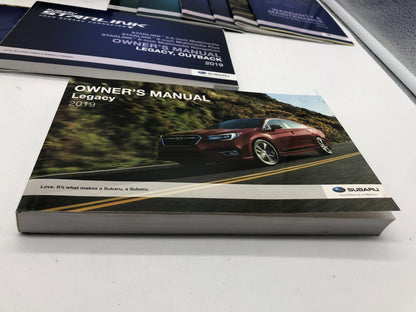 2019 Subaru Legacy Owners Manual Set with Case OEM E03B20007