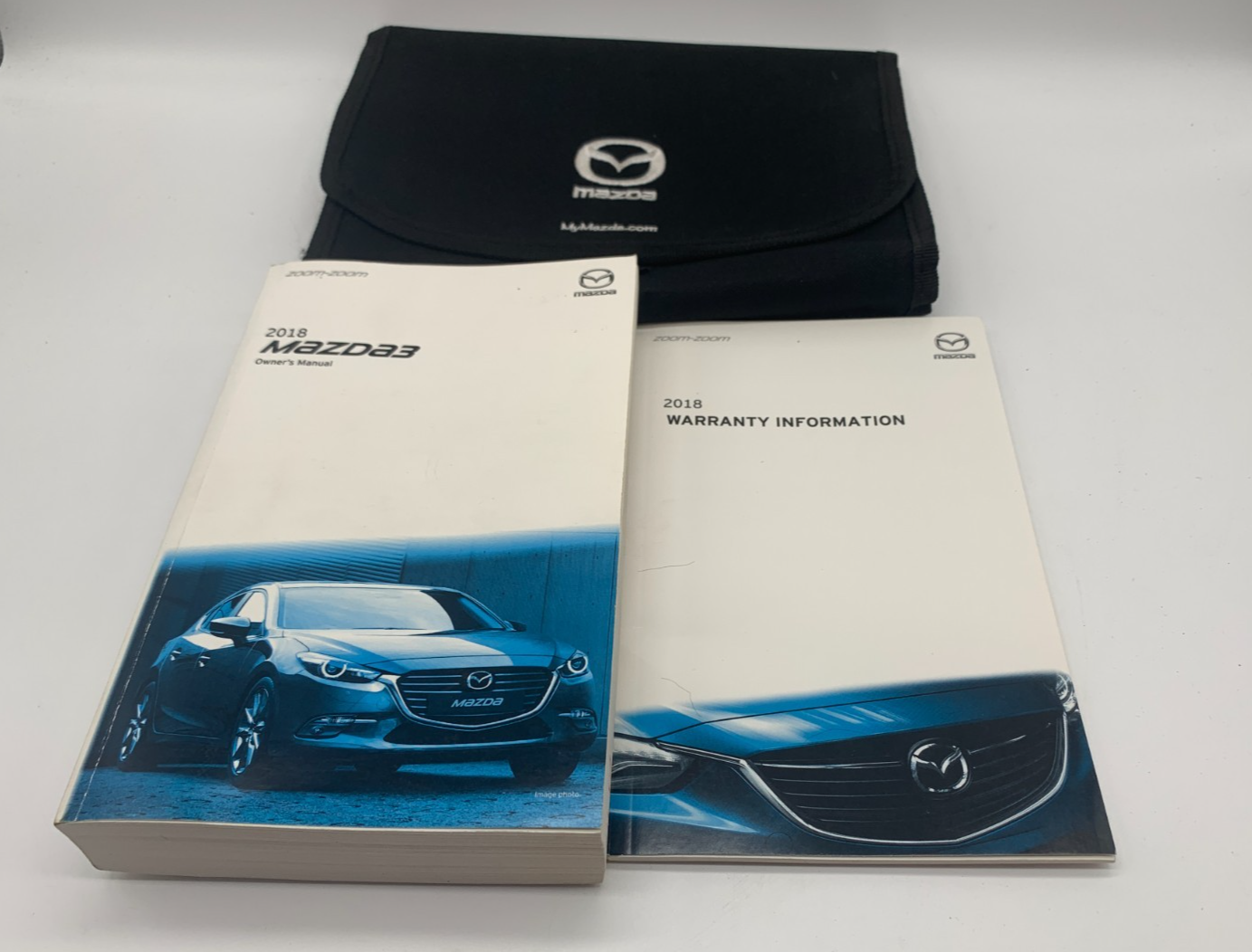 2018 Mazda 3 Owners Manual Set with Case OEM A02B36012