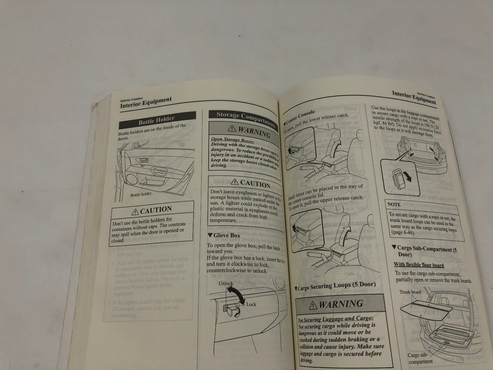 2005 Mazda 3 Owners Manual Set with Case OEM A03B68010