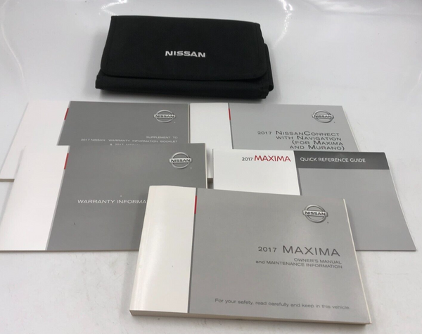 2017 Nissan Maxima Owners Manual Handbook Set with Case OEM N04B13055