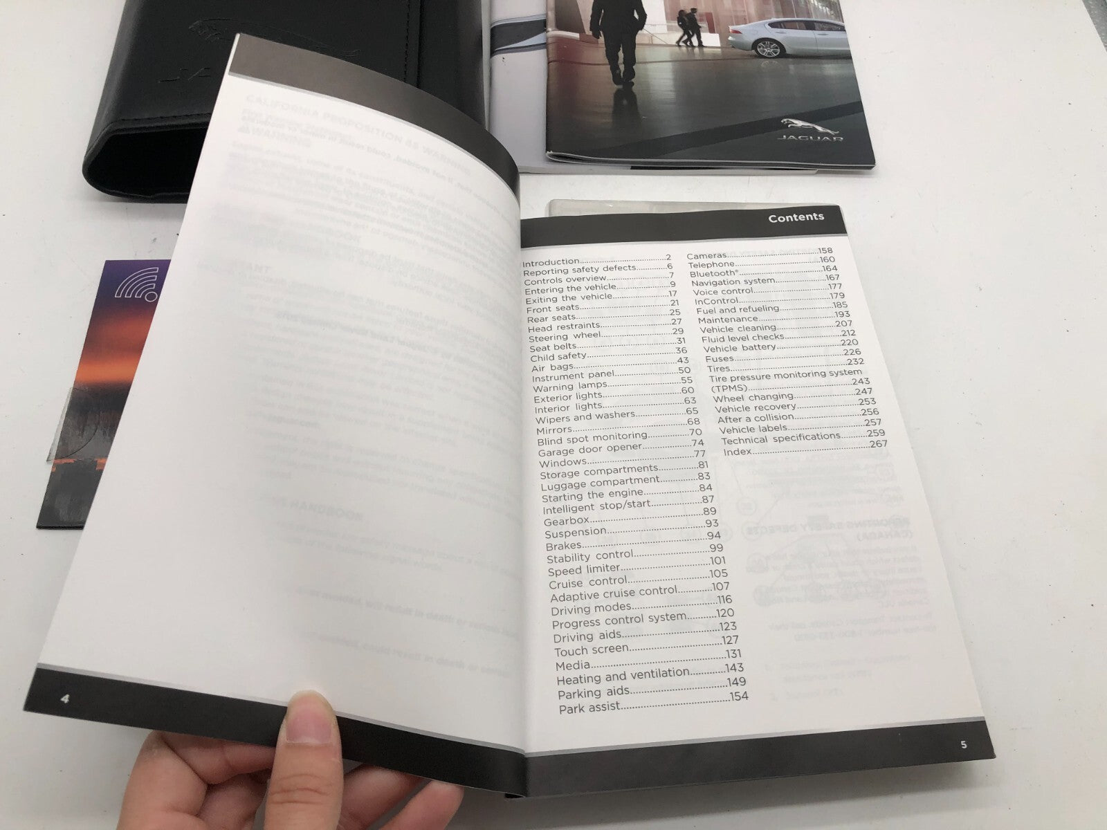 2016 Jaguar XF Owners Manual Handbook Set with Case OEM A02B15009