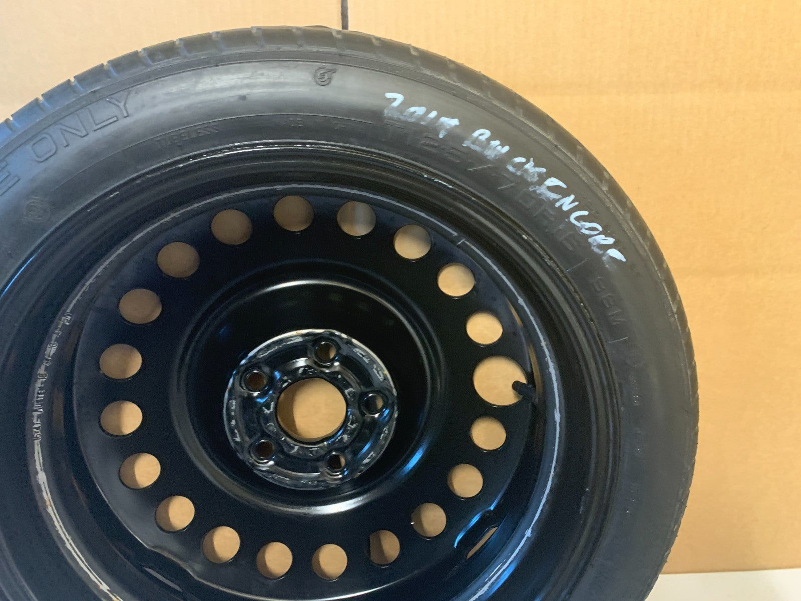 2013-2022 Buick Encore 16" Spare Tire Wheel Compact Donut T125/70R16