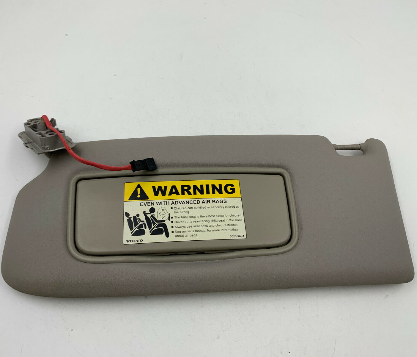 2005-2006 Volvo S50 Driver Sun Visor Gray Illuminated OEM C02B17082