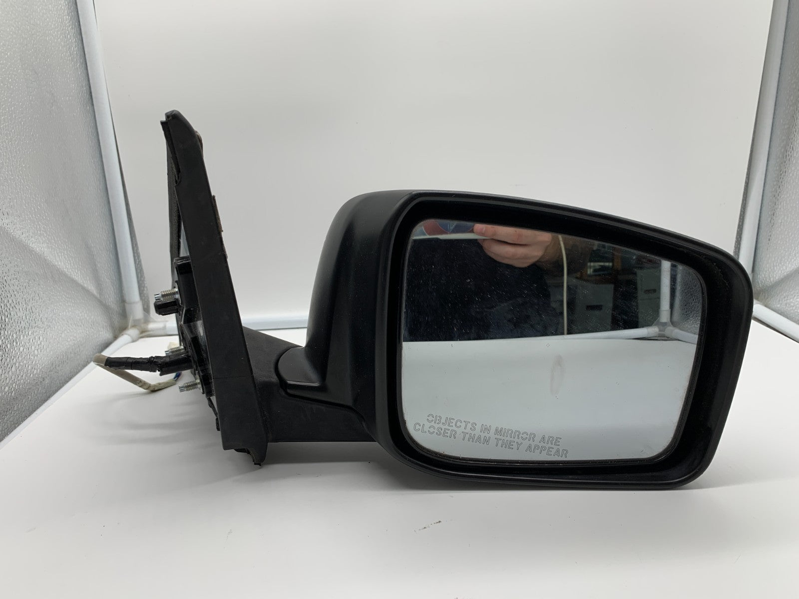 2008-2015 Nissan Rogue Passenger Side View Power Door Mirror Gray OEM A03B27008