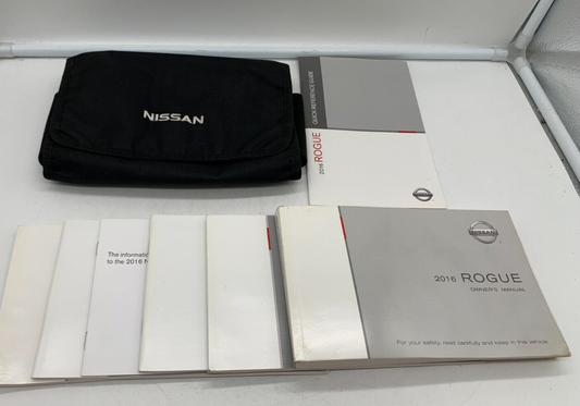 2016 Nissan Rogue Owners Manual Set with Case OEM B01B54038