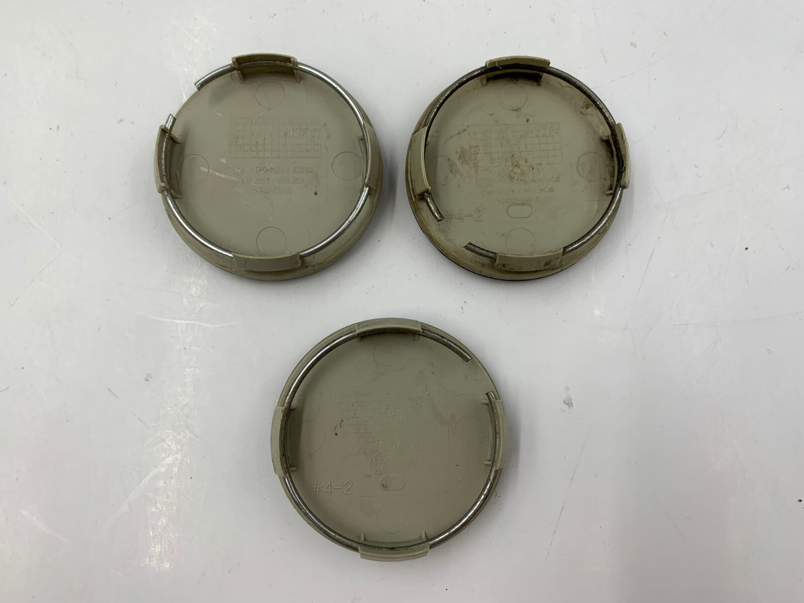 Hyundai Wheel Center Cap Set of 3 Black 2-1/4 inch OEM B01B05018