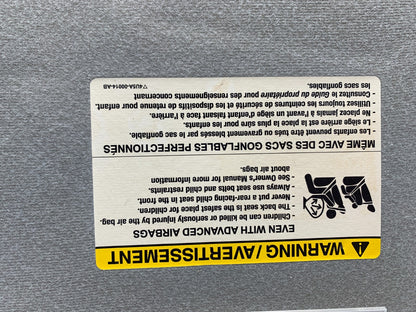 2004-2008 Ford F-150 Passenger Sun Visor Gray OEM A02B44041