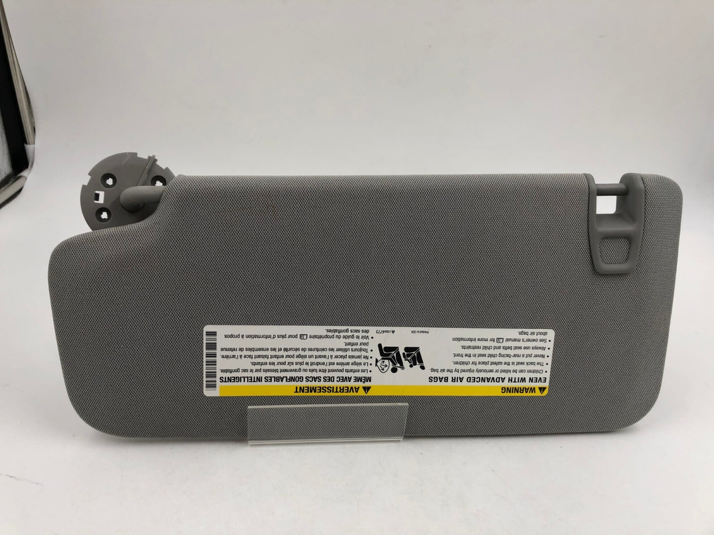 2017-2021 Chevrolet Trax Passenger Sun Visor Gray OEM B04B03053