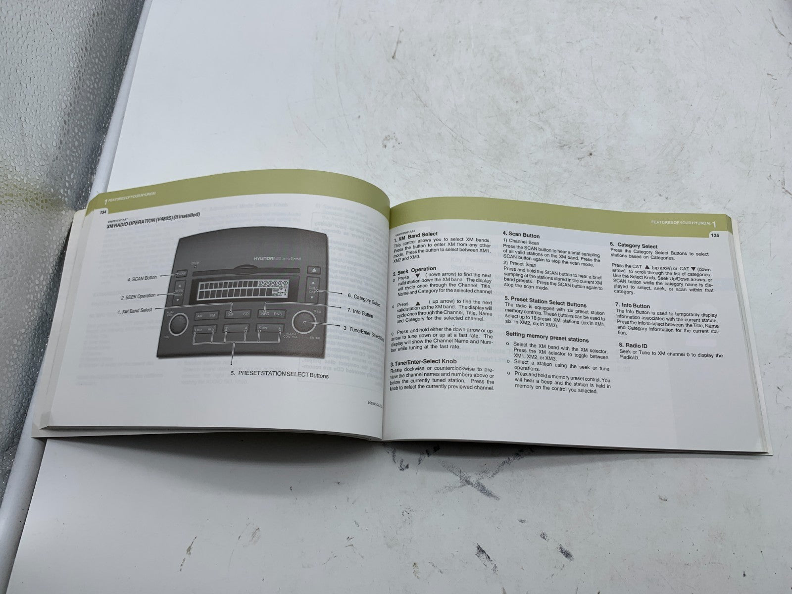 2008 Hyundai Sonata Owners Manual Case Set with Case OEM B01B20100