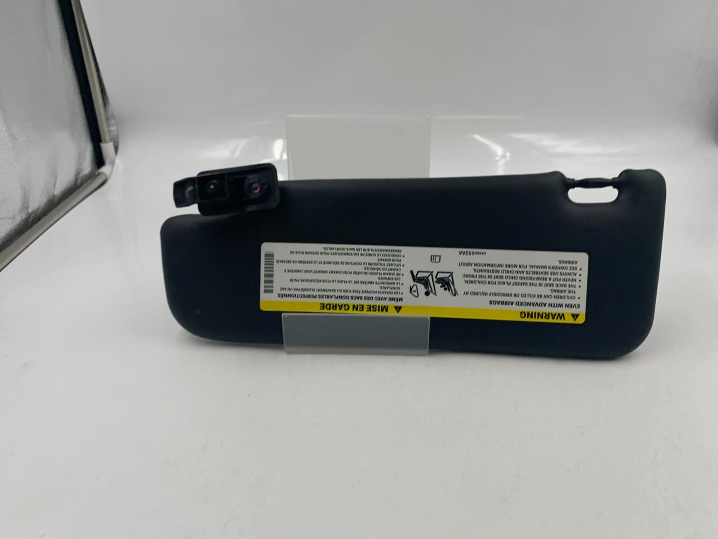 2012-2017 Fiat 500 Passenger Sun Visor Black OEM A04B53042