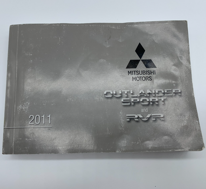 2011 Mitsubishi Outlander Sport and RVR Owners Manual OEM R01B16012