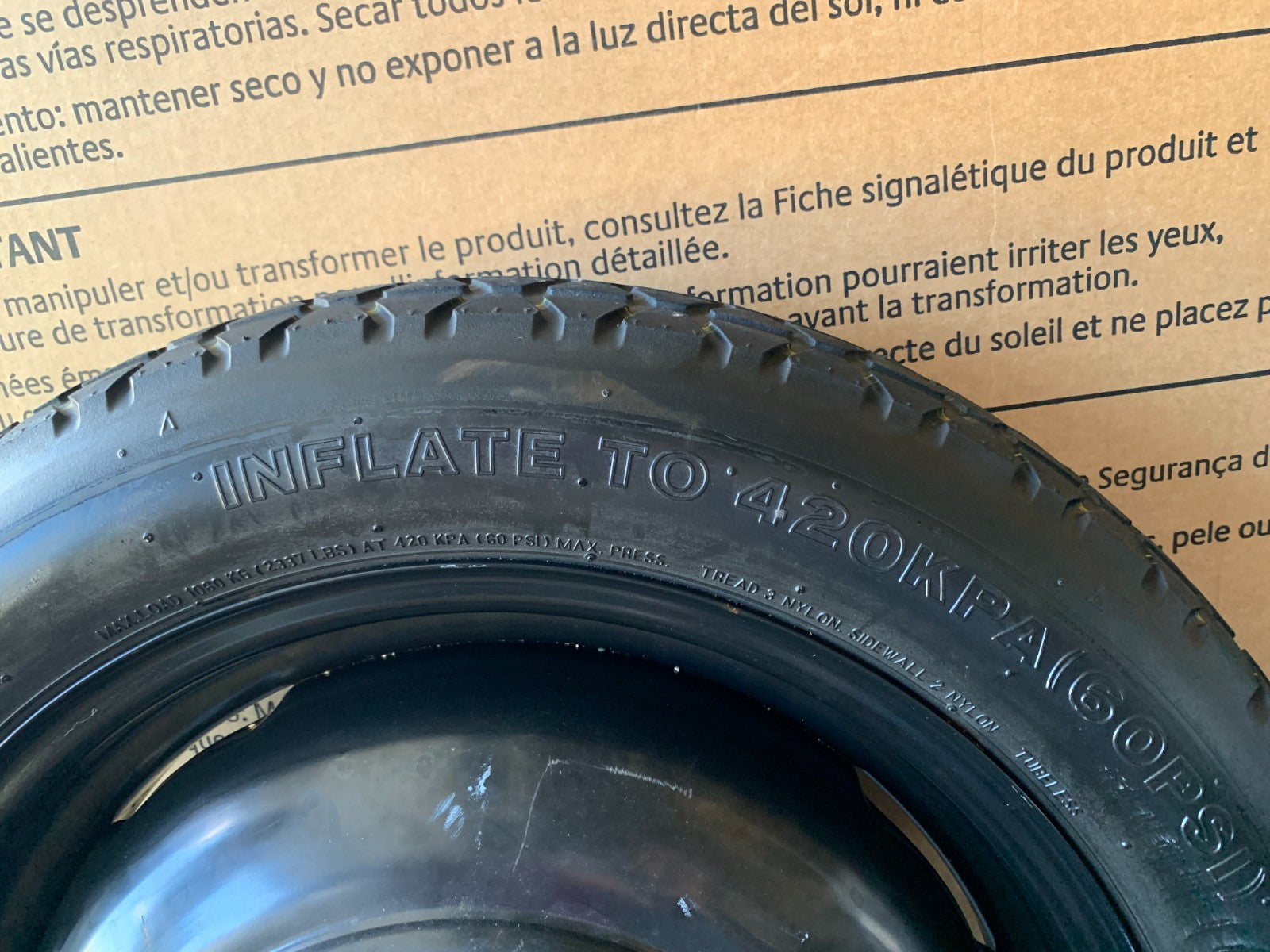 2009-2013 Subaru Forester 17" Spare Tire with Jack Kit Compact Donut T155/70D17