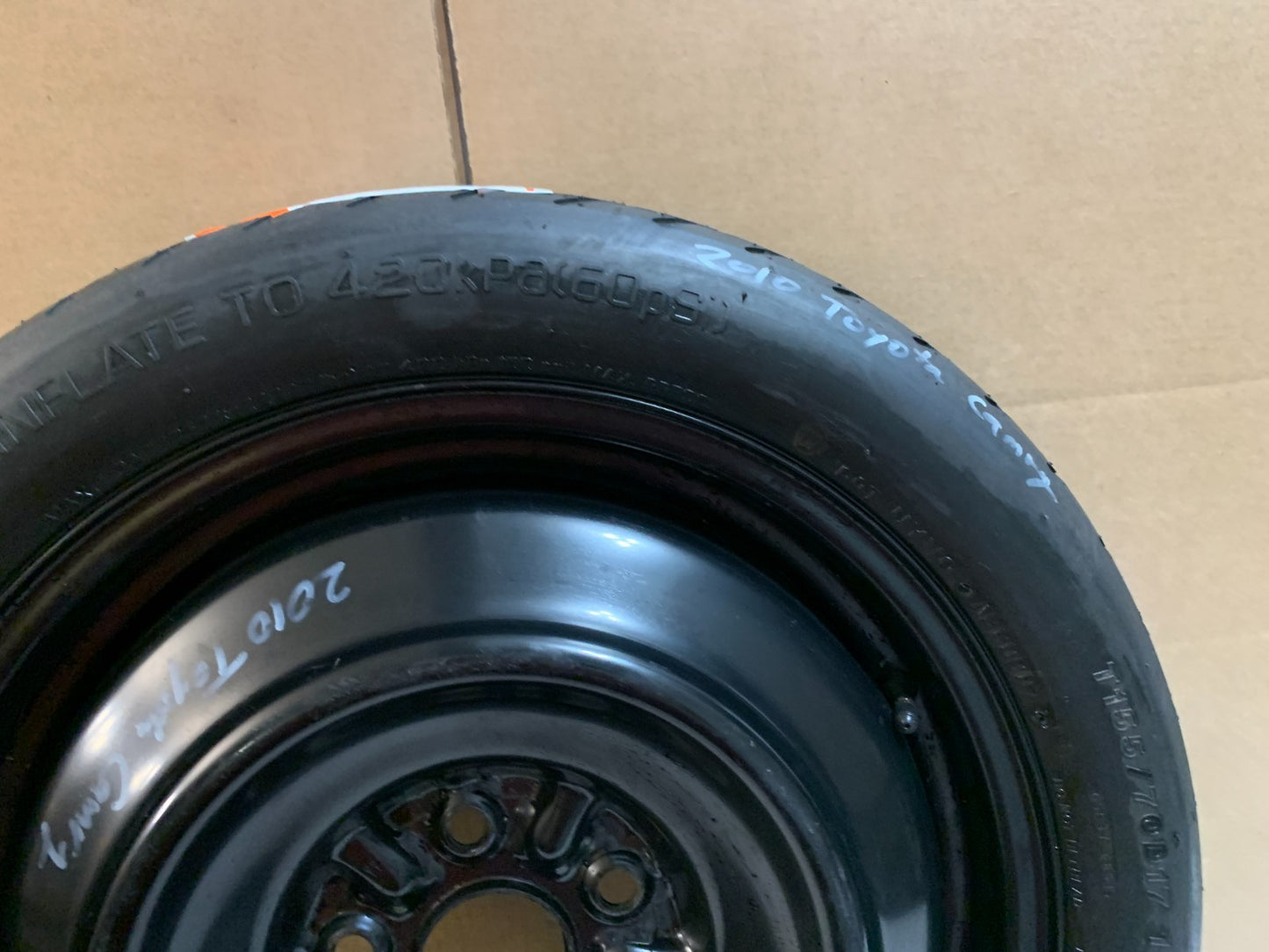 2007-2017 Toyota Camry 17" Spare Tire Compact Donut Wheel OEM T155/70D15