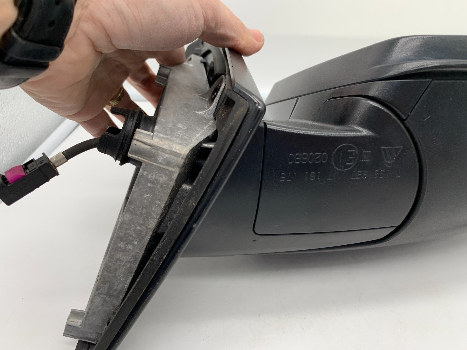 2007-2013 BMW X5 Passenger Side View Power Door Mirror Black w/Camera OEM