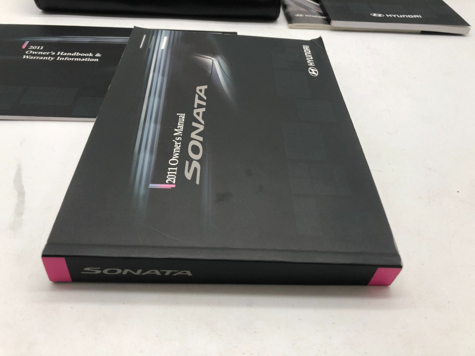 2011 Hyundai Sonata Owners Manual Set with Case OEM A02B03033