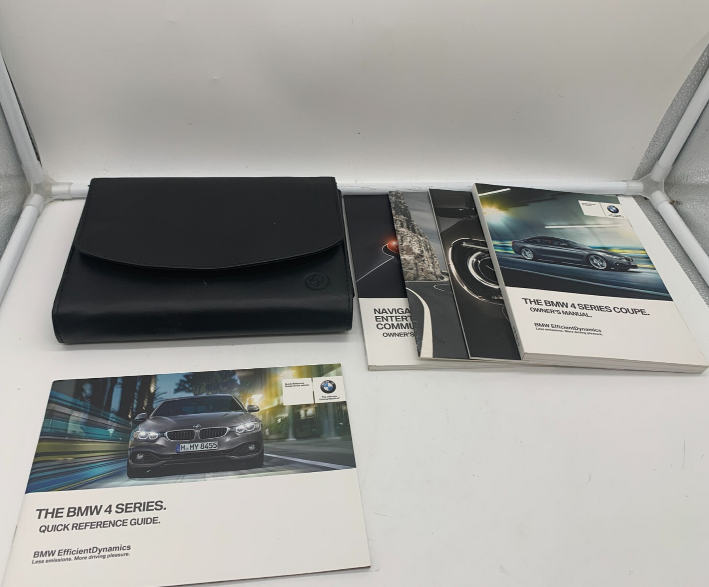 2015 BMW 4 Series Owners Manual Set with Case OEM A02B43004