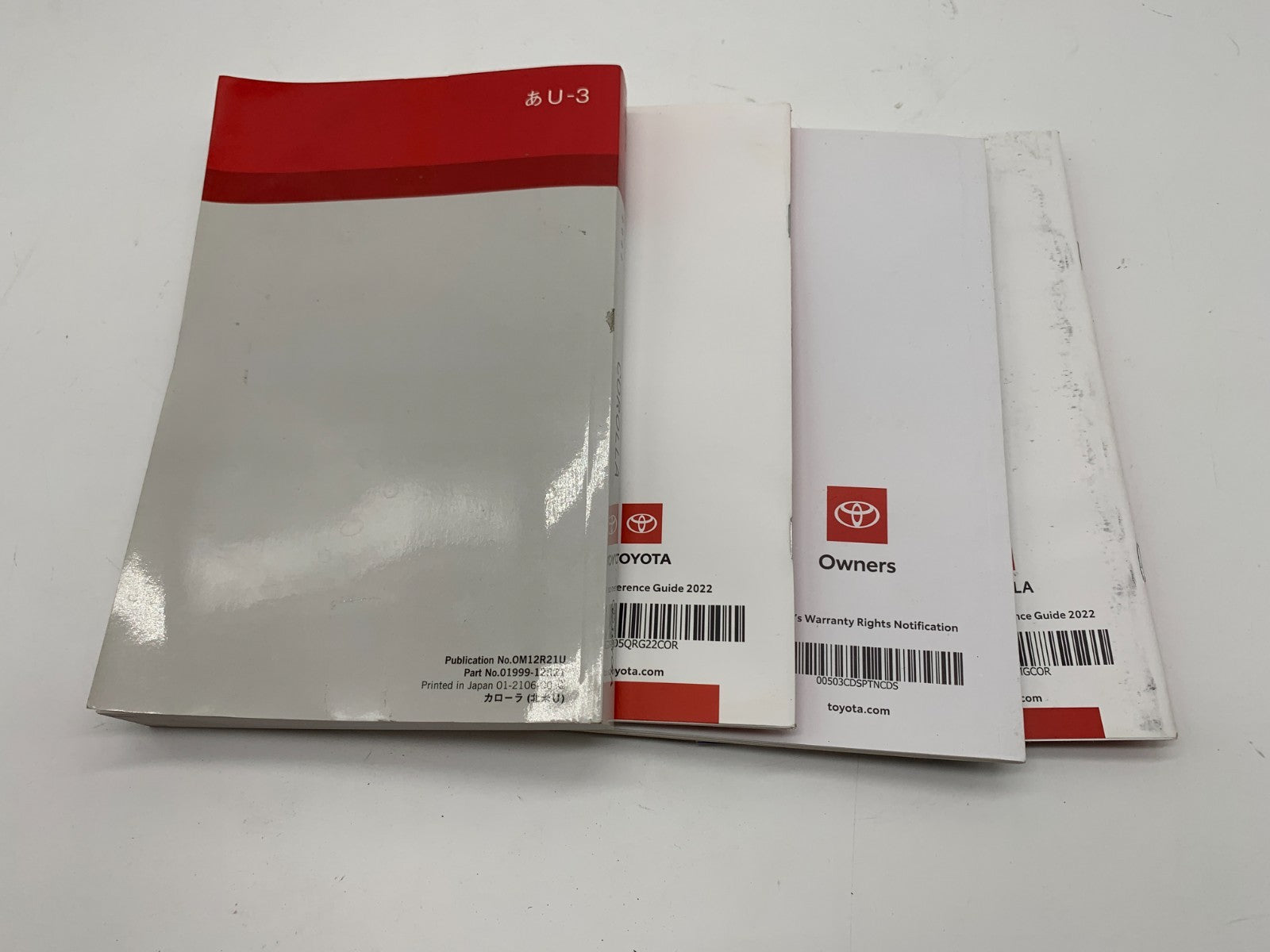 2022 Toyota Corolla Owners Manual Set OEM C04B38004