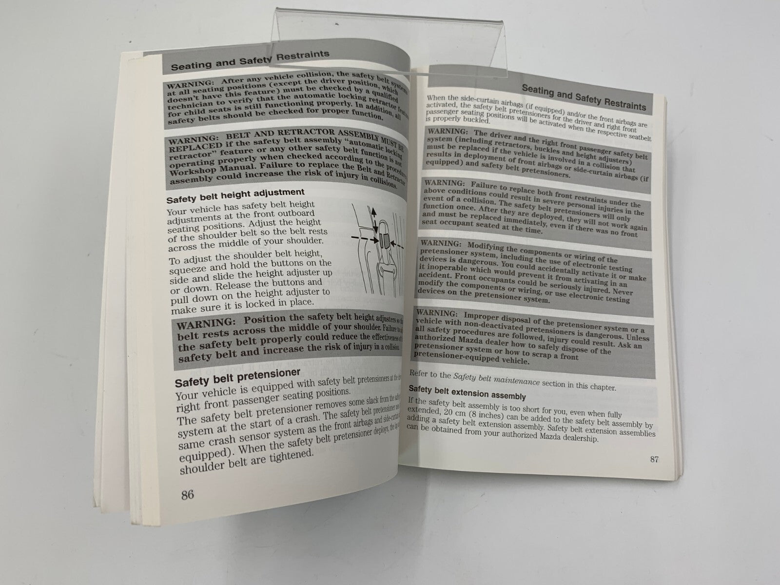 2006 Mazda Tribute Owners Manual with Case OEM B04B08002