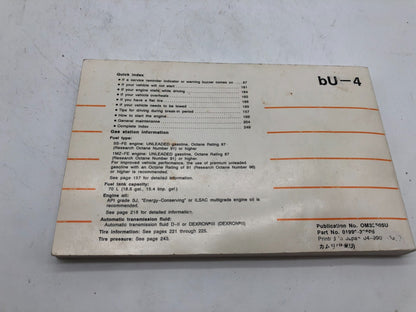 1999 Toyota Camry Owners Manual OEM D04B70014